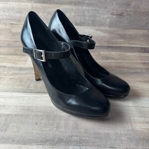 Franco‎ Sarto Women's Black 8.5 Platform Heels 4.5"